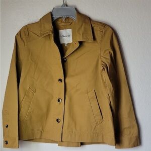 Madewell Women's Crop Northwood yellow Jacket Size XXS